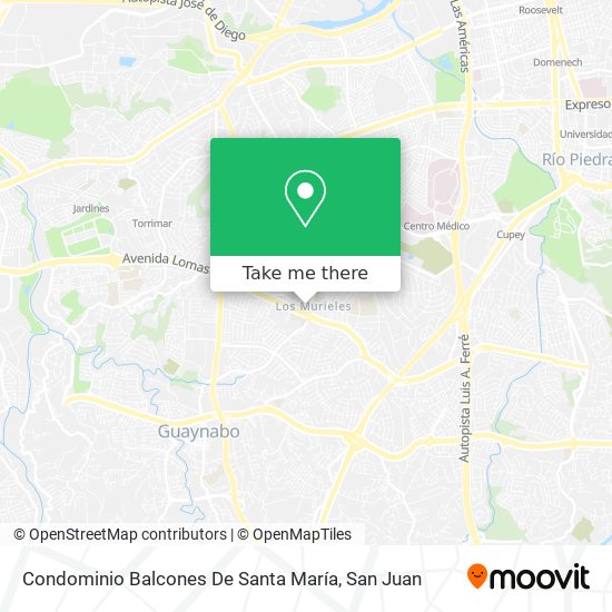 Condominio Balcones De Santa María map