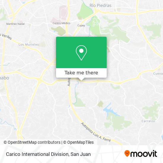 Carico International Division map