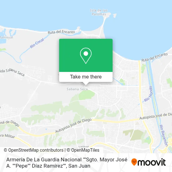 Mapa de Armería De La Guardia Nacional ""Sgto. Mayor José A. ""Pepe"" Díaz Ramírez""