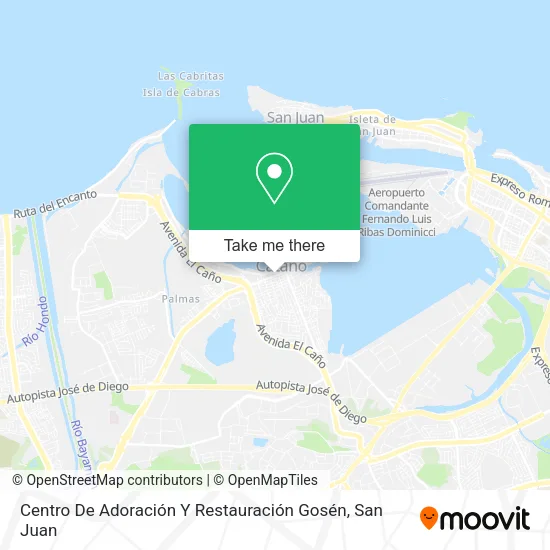 Mapa de Centro De Adoración Y Restauración Gosén