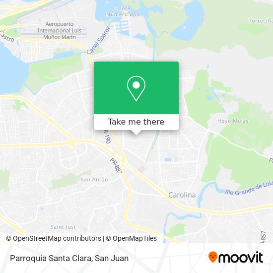 Mapa de Parroquia Santa Clara