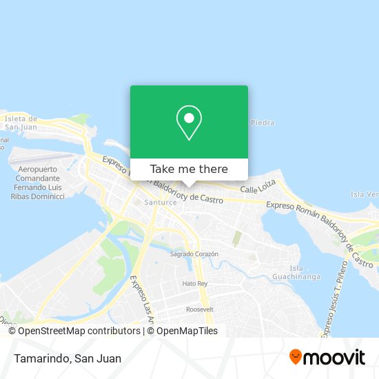 Tamarindo map