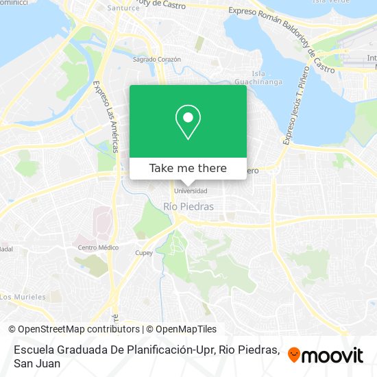 Escuela Graduada De Planificación-Upr, Rio Piedras map