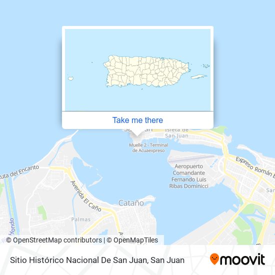 Sitio Histórico Nacional De San Juan map