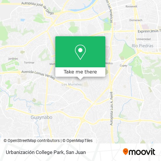 Urbanización College Park map