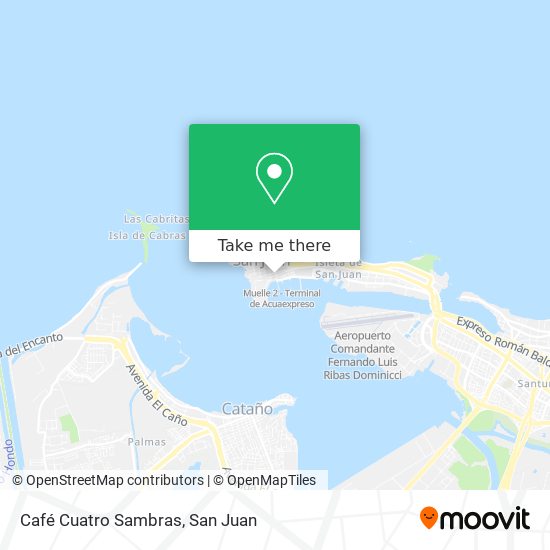 Café Cuatro Sambras map