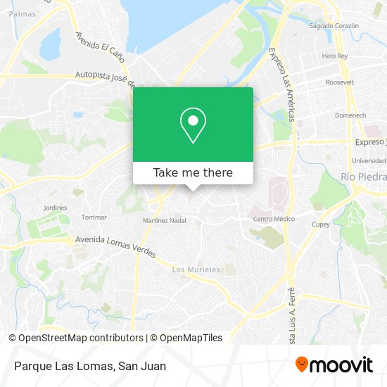 Parque Las Lomas map