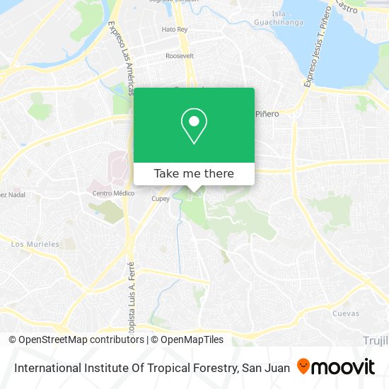 International Institute Of Tropical Forestry map