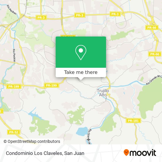 Condominio Los Claveles map