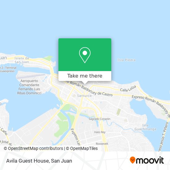 Mapa de Avila Guest House