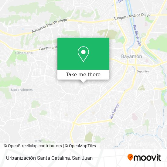 Mapa de Urbanización Santa Catalina