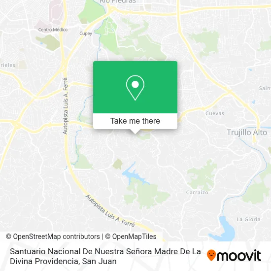 Santuario Nacional De Nuestra Señora Madre De La Divina Providencia map