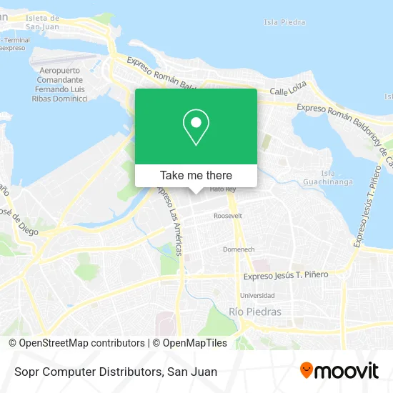 Mapa de Sopr Computer Distributors