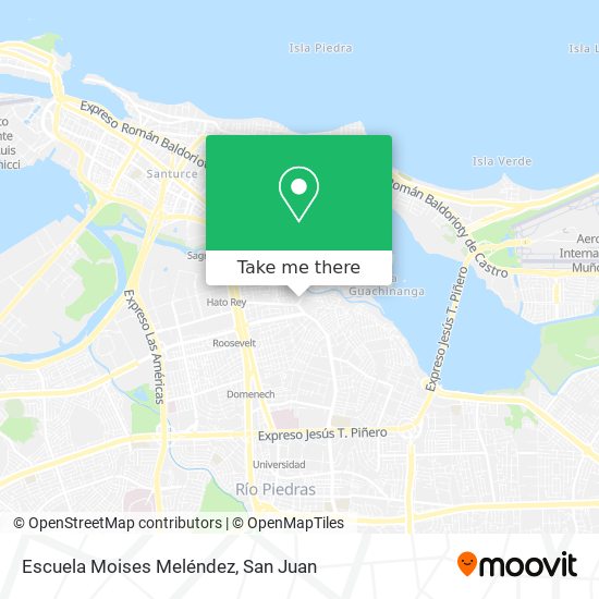 Escuela Moises Meléndez map