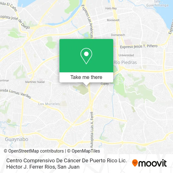 Mapa de Centro Comprensivo De Cáncer De Puerto Rico Lic. Héctor J. Ferrer Ríos