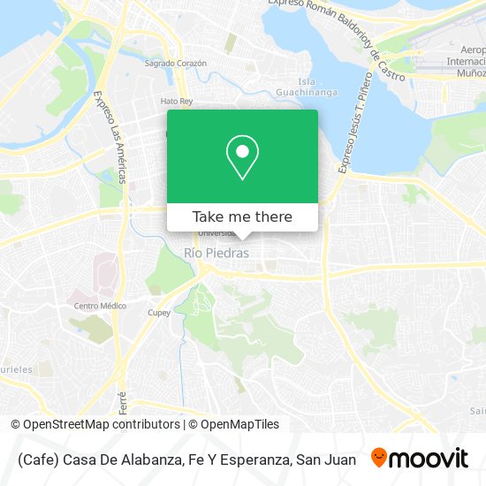 (Cafe) Casa De Alabanza, Fe Y Esperanza map