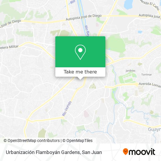 Mapa de Urbanización Flamboyán Gardens