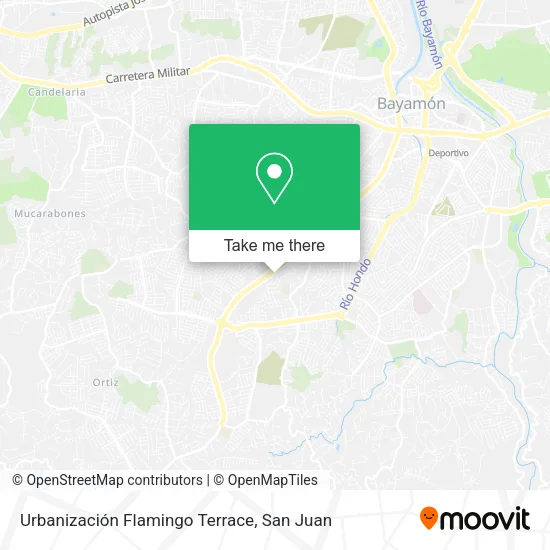 Urbanización Flamingo Terrace map