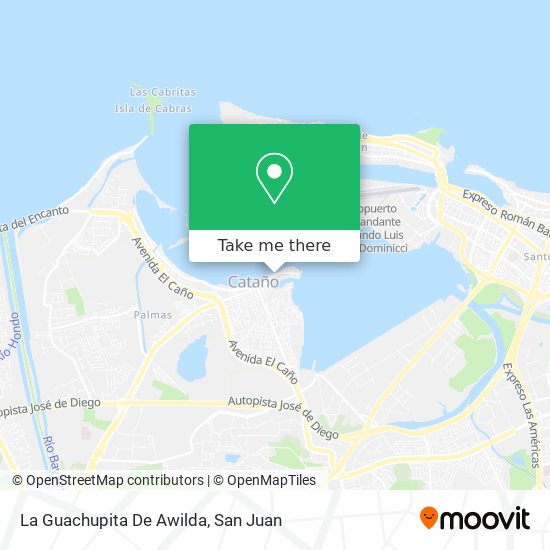 La Guachupita De Awilda map
