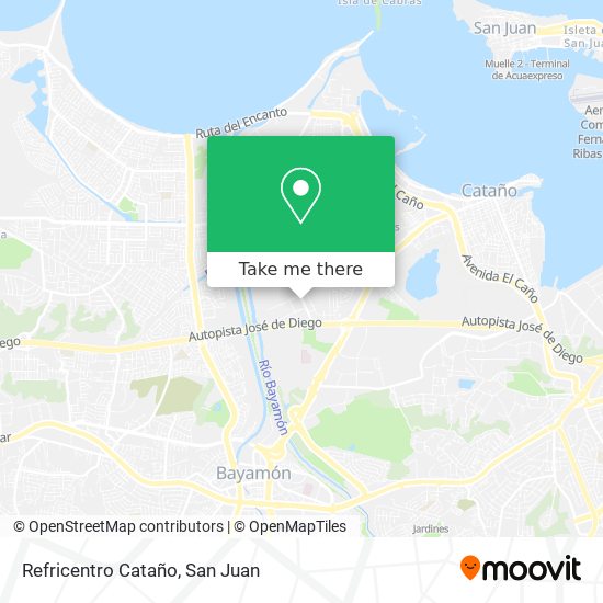 Refricentro Cataño map