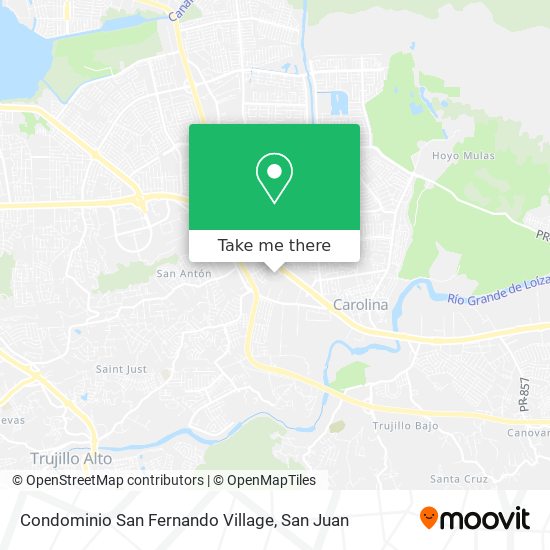 Condominio San Fernando Village map