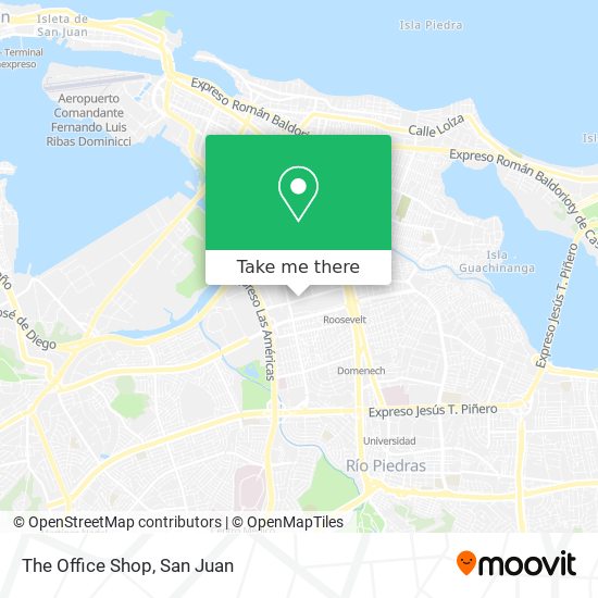 The Office Shop map