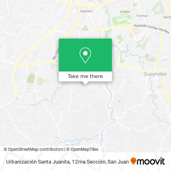 Urbanización Santa Juanita, 12ma Sección map