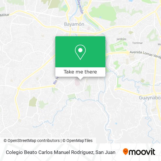 Colegio Beato Carlos Manuel Rodríguez map