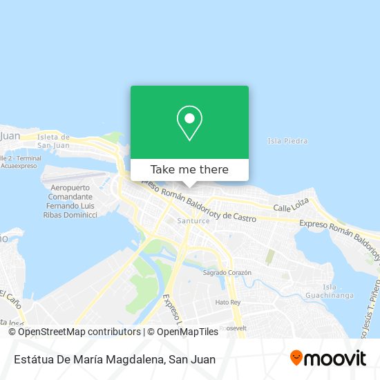 Estátua De María Magdalena map