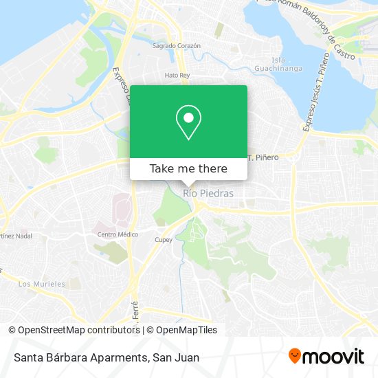 Santa Bárbara Aparments map