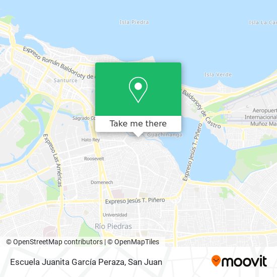 Mapa de Escuela Juanita García Peraza