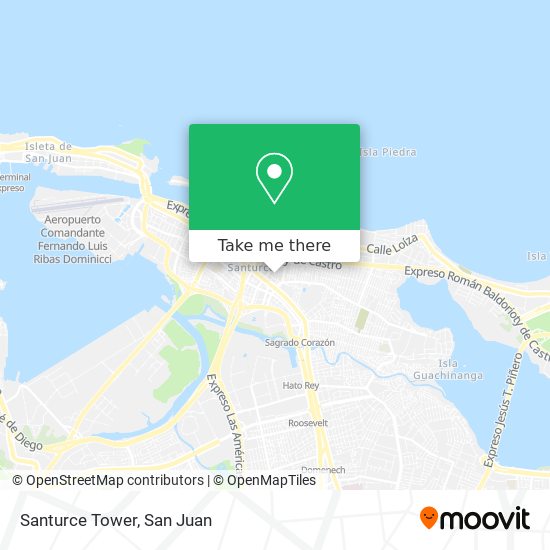 Santurce Tower map