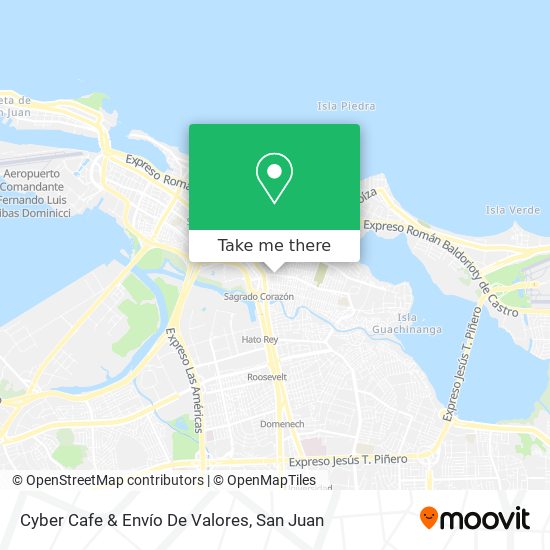 Cyber Cafe & Envío De Valores map
