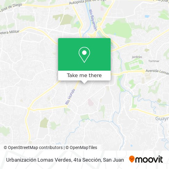 Urbanización Lomas Verdes, 4ta Sección map