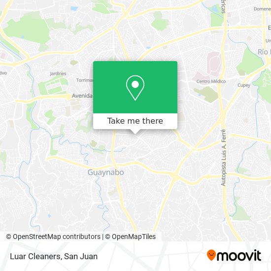 Luar Cleaners map