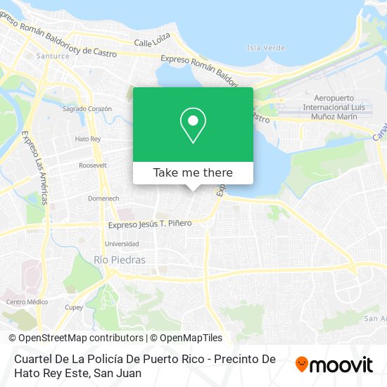 Cuartel De La Policía De Puerto Rico - Precinto De Hato Rey Este map