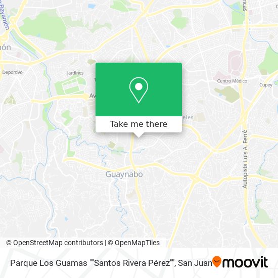 Parque Los Guamas ""Santos Rivera Pérez"" map
