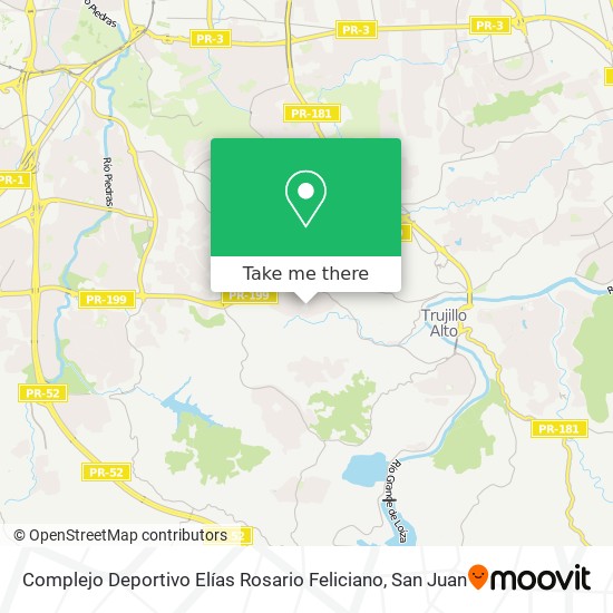 Complejo Deportivo Elías Rosario Feliciano map