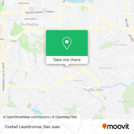 Ciudad Laundromax map