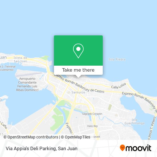 Via Appia's Deli Parking map