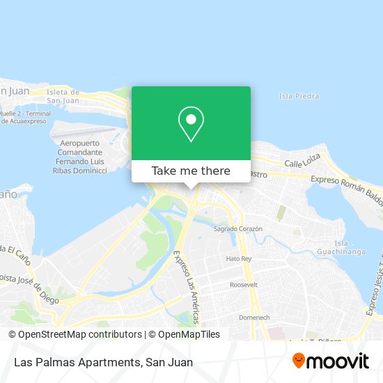 Las Palmas Apartments map