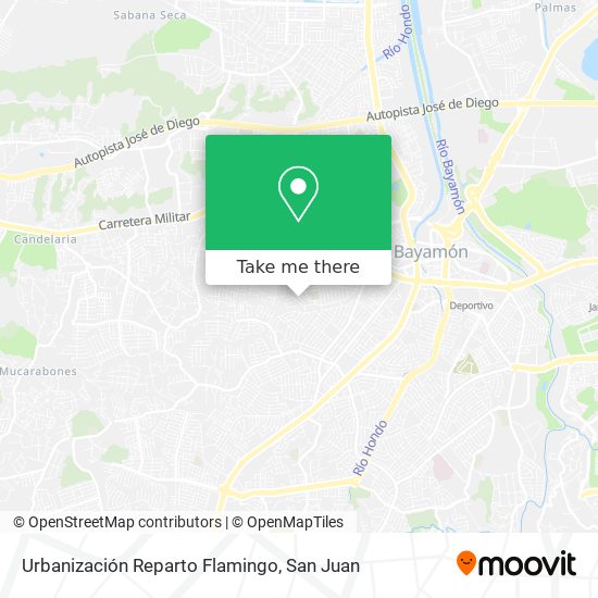 Mapa de Urbanización Reparto Flamingo