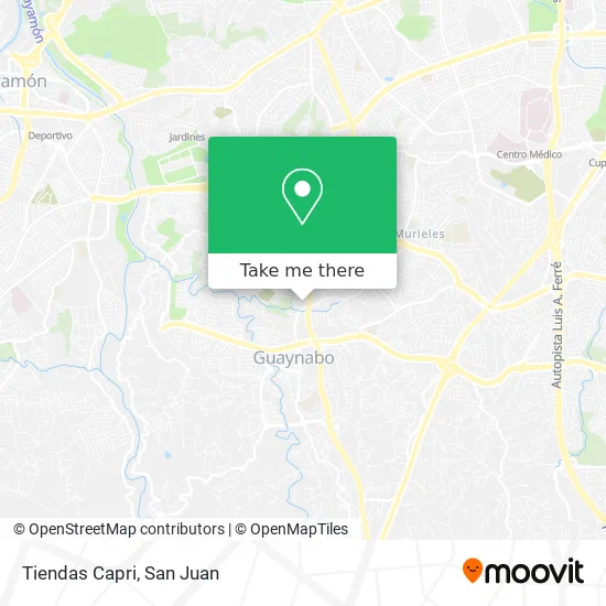 Tiendas Capri map