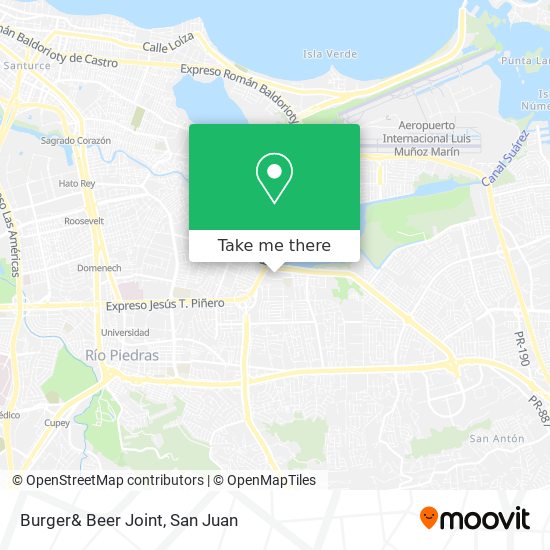 Burger& Beer Joint map