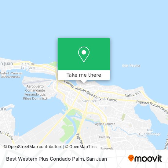 Best Western Plus Condado Palm map