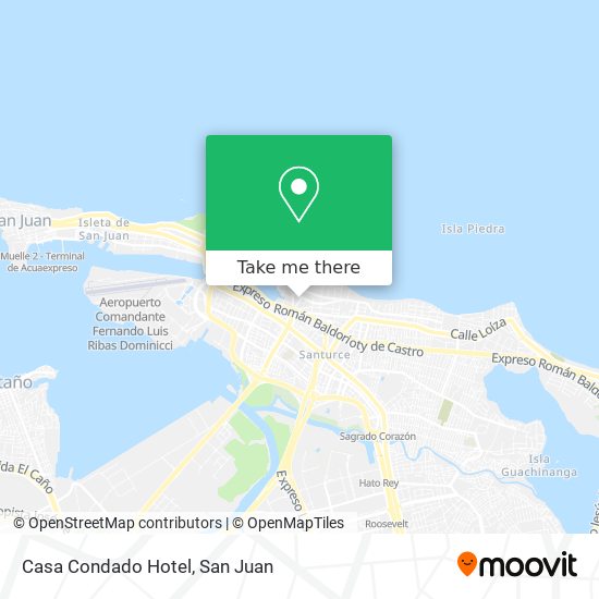 Casa Condado Hotel map