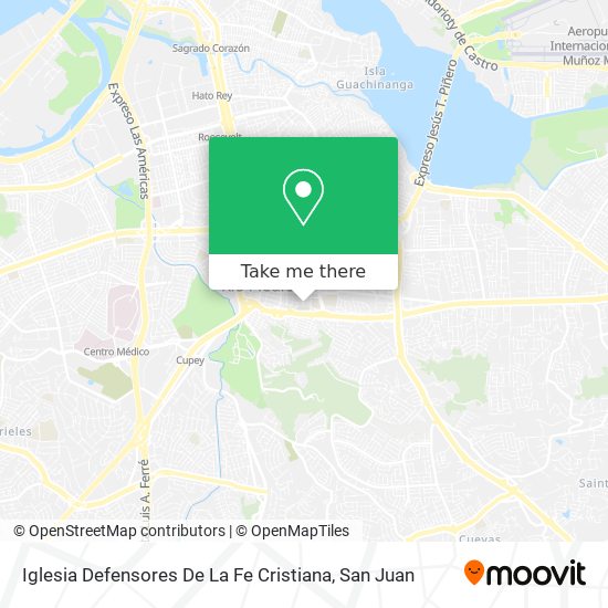 Iglesia Defensores De La Fe Cristiana map