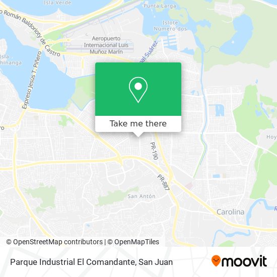 Parque Industrial El Comandante map