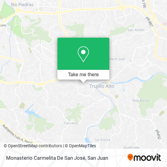 Monasterio Carmelita De San José map