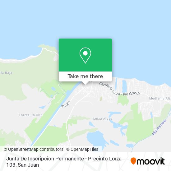 Junta De Inscripción Permanente - Precinto Loíza 103 map